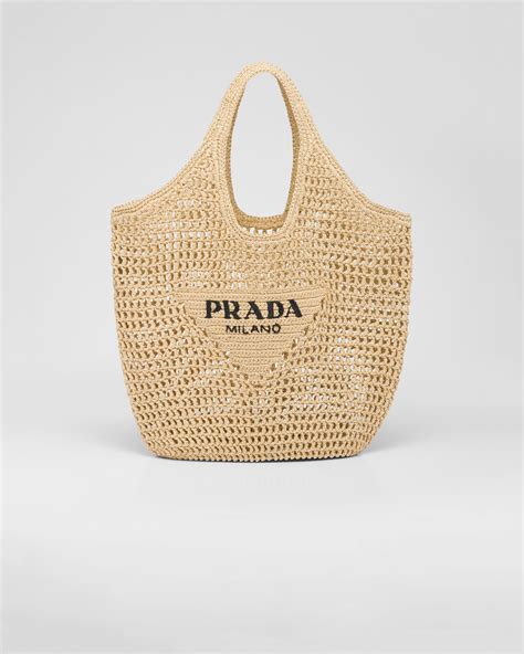 prada beach bag raffia.